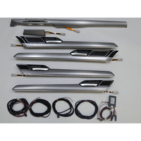 Panneau d'instrumentation argenté métallique, panneau intérieur à quatre portes avec éclairage d'ambiance multicolore, adapté à la VW Passat B8 8.5 Arteon