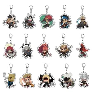 Cartoon Anime Schuldig Gear Sleutelhanger Pop Potemkin Faust Millia Ramdothal Acryl Sleutelhanger Voor Cadeau Halloween