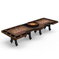 YH 114 Zoll Hochwertiger Casino-Glücksspieltisch Massivholz 2-in-1 Roulette-Tische Luxuriöser Roulette-Tisch zum Verkauf