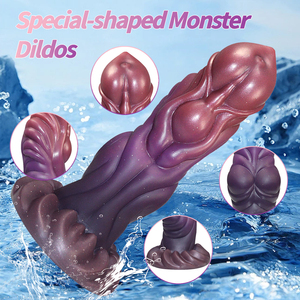 لعبة جنسية جديدة: قضيب اصطناعي عملاق مضيء على شكل وحش خيالي، ألعاب للبالغين للرجال والنساء مع أكواب شفط وقضيب اصطناعي ذو مجسات - Product Image 5