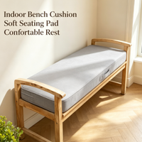 Coussin de banc en daim résistant à l'usure sur mesure, coussin d'assise en mousse haute densité pour entrée et banc de fenêtre