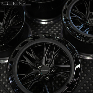 LSGZL OEM Custom Carbon Fiber 18-24 Inch pour BMW <span class=keywords><strong>Audi</strong></span> <span class=keywords><strong>S6</strong></span>/Ford pour Mustang Wheels Structure forgée Custom Color Decorative Parts - Product Image 3