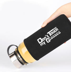 Seaygift 700ml 1300ml 1600ml <span class=keywords><strong>1</strong></span> <span class=keywords><strong>Litre</strong></span> <span class=keywords><strong>Bouteille</strong></span> en <span class=keywords><strong>Verre</strong></span> <span class=keywords><strong>Infuseur</strong></span> à Thé aux Fruits Bouteilles d'Eau en <span class=keywords><strong>Verre</strong></span> Portables pour le Sport en Plein Air avec Manchon - Product Image 2