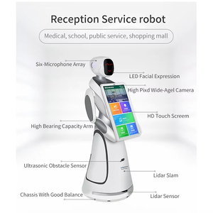 Robot Alpha Amy Guide <span class=keywords><strong>Chat</strong></span> Walk Speak avec écran de 21,5 pouces, introduction de l'entreprise OrionStar, navigation SLAM multilingue - Product Image 3