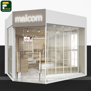 Étagère de présentation de vêtements de style urbain, comptoir de vêtements, armoire à vêtements, meuble en verre - Product Image 2