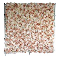 Mur de fleurs de roses artificielles faites à la main de couleur kaki pour les propositions de mariage Fête des mères Occasions festives de Noël