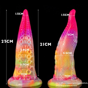 YOCY Dildo Luminoso de Fantasía, Dildo de Tentáculo Alienígena, Pene de Silicona, Tapón Anal, Juguetes Sexuales para Masturbación Femenina - Product Image 6