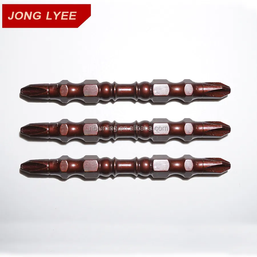 JONGLYEE – lot de 10 embouts de tournevis magnétiques à Double extrémité de haute qualité, tête de tournevis de 65mm, PH2