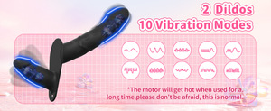 Vibromasseur électrique portable sans fil rechargeable à 10 fréquences de vibration pour femmes et couples lesbiens - Product Image 5