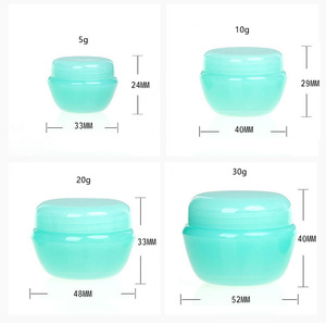 Contenants de voyage pour articles de toilette, petits pots en plastique, contenants de voyage compacts avec couvercles étanches pour cosmétiques, crème, baume à lèvres - Product Image 5
