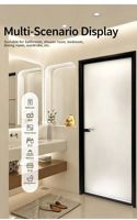 Nouvelles portes battantes en verre double face minimalistes de la série 7.0 pour salles de bain et cuisines