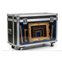 Valise de transport robuste en aluminium pour œuvres d'art, design luxueux, protection antichoc en nylon, compartiments modulaires