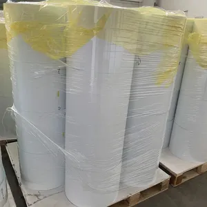 LTLL doğrudan fabrika kaynağı su geçirmez Jumbo rulo yapıştırıcı termal termal etiket kağıdı malzeme rulosu