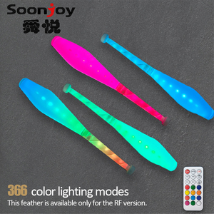 Bastoncini LED Stroboscopici per Giocoleria - Accessori Luminosi per Spettacoli Circensi e Performance sul Palco - Product Image 1