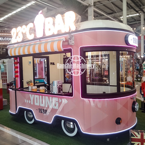 Camion de cuisine électrique mobile, remorque pour pizza, hamburgers, café, glaces, barbecue, camion de nourriture mobile à 4 roues - Product Image 3