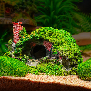 <span class=keywords><strong>Aquarium</strong></span> Landschapsdecoratie Gras Huis Hars Simulatie <span class=keywords><strong>Aquarium</strong></span> Handwerk Ornamenten Ultrastil 3D Verpakt in doos - Product Image 4