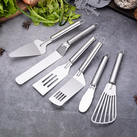 Ensemble de 8 ustensiles de cuisine en acier inoxydable, outils de pâtisserie, spatule de cuisson en métal, spatule à poisson, fouet, spatule à gâteau, gadgets de cuisine