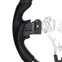Volant sport en cuir à 3 branches pour Nissan 100 NX 1993-1994, design sportif en fibre de carbone avec LED