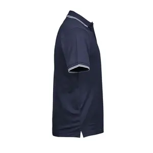 Polo de lujo con rayas elásticas, merchandising personalizado - Product Image 2