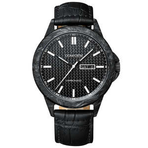 Reloj de Pulsera de Cuarzo para Hombre, con Correa de Cuero y Acero Inoxidable, Movimiento Miyota, Pantalla Analógica, Resistente al Agua 5ATM, Venta al por Mayor de Fábrica - Product Image 1