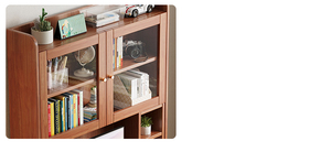 Estantería de diseño moderno de madera maciza con juego de silla de mesa para ordenador portátil, silla de escritorio de escritura simple para estudiantes para muebles de dormitorio y sala de estar - Product Image 4