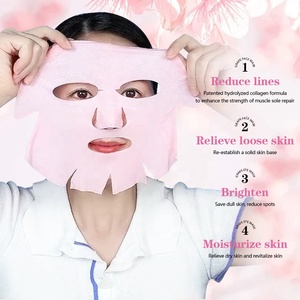 Masque en gel de pêche rose bio-collagène OEM en gros pour hydrater, raffermir et éclaircir la peau, masque facial coréen pour soins de la peau - Product Image 2