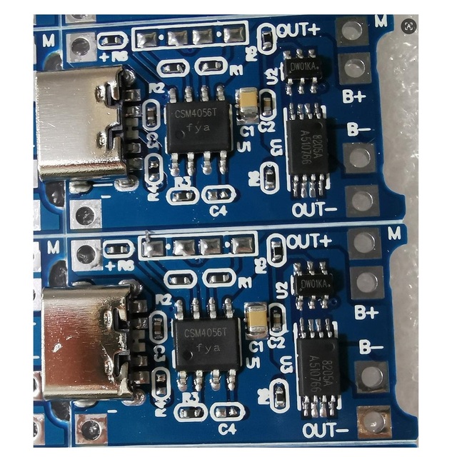 USB Type-C Lithium Battery Charger Modules for 18650 Batteries 5V 1A TP4056 Lithium Battery Charger Module with Protection