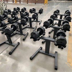 Supporto per manubri da palestra per palestra con supporto per manubrio regolabile per allenamento della forza - Product Image 2