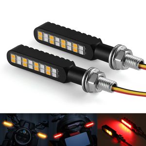Luces <span class=keywords><strong>Intermitentes</strong></span> <span class=keywords><strong>LED</strong></span> para Motocicleta, Aleación de Aluminio, Súper Brillantes, Delanteras y Traseras, para Harley, Honda, Suzuki, <span class=keywords><strong>Yamaha</strong></span> - Product Image 1