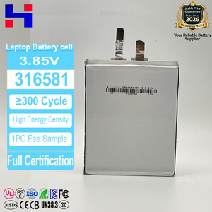 3.85V 2800mAh Li-polymeerbatterij 316581 Hoogspannings ultradunne pouch-cel voor tablet-pc - Product Image 1