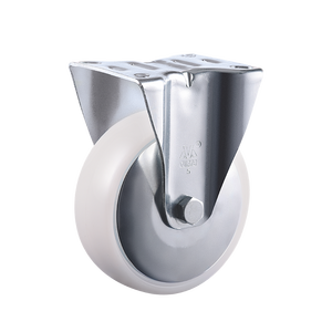 VIMA Heavi Duti 3.5 4 5 6,5 8 Zoll Gewinde Lenk rolle Rad bremse PP White Industrial <span class=keywords><strong>Caster</strong></span> für Wagen - Product Image 2