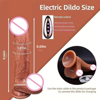 Bestseller Fernbedienbare Flüssigsilikon-Heizvibratoren Realistischer Klitoris-Dildo Stoßvibratoren für Frauen Masturbatoren