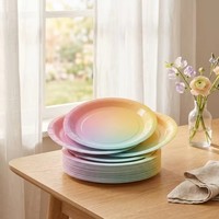 Assiettes en papier pour desserts modernes, colorées, jetables, respectueuses de l'environnement, de haute qualité, avec logo personnalisé, ensemble de vaisselle, 60 à 80 pièces, pour fête