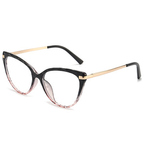 แว่นตา De Yi Optics Cat Eye TR90 กรอบโลหะเต็มกรอบ ป้องกันแสงสีฟ้า เลนส์ใส สำหรับทุกเพศ - Product Image 5