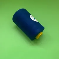 Fil à coudre 100% polyester filé résistant aux hautes températures, 5000 yards, 40/2, bleu foncé, pour point de croix et broderie