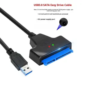 <span class=keywords><strong>Cable</strong></span> Adaptador <span class=keywords><strong>USB</strong></span> 3.0 <span class=keywords><strong>a</strong></span> <span class=keywords><strong>SATA</strong></span> al por Mayor para Disco Duro SSD de 2.5 Pulgadas, Conector de Base para Disco Duro <span class=keywords><strong>SATA</strong></span> III para PC y Portátil - Product Image 2