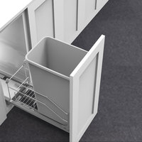 Nouvelle arrivée 35 50 70 100 pintes chromé Poubelle coulissante Conteneurs à déchets pour la cuisine