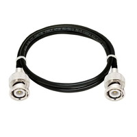 50 Ohm BNC Jumper Low Loss BNC Macho a BNC Macho Extensión Cable coaxial 3 metros para Analizador de antena, Radio CB, cámara CCTV de seguridad