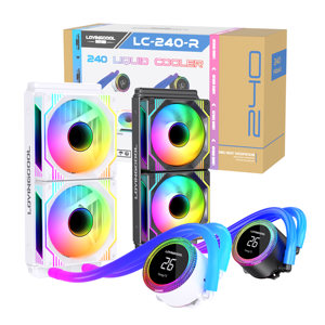 Lovingocool Nhà Máy Vẽ Mẫu Tùy Chỉnh CPU AIO Tản Nhiệt Màu Đen 360Mm Làm Mát Chất Lỏng Tản Nhiệt Nhiệt Nhiệt Độ Hiển Thị LED Ống Nước RGB Fan - Product Image 2
