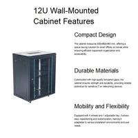 Armoire de serveur murale Hondao WCB-01A-4U 19 pouces 6U 9U 12U 32U 42U pour données réseau, taille personnalisée, garantie 1 an