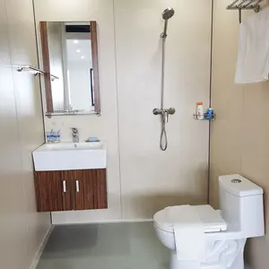 Fast installation small bath prefab modular bathroom shower toilet unit