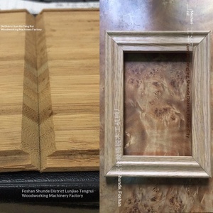 Luggage gift wine box semi-automatic <b>double</b> V slot machine solid wood <b>photo</b> <b>frame</b> 45 degree angle cutting machine - Product Image 3