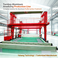 Ligne d'anodisation automatique pour usine d'extrusion d'aluminium, système de production complet