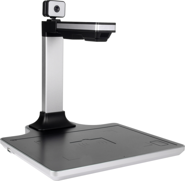 Eloam Portable 5 MP 2 MP USB A4 Interface Card Reader Black Document Scanner Patent Passport Stock Management 1-Second Scan