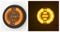 Led camion feux arrière rond a mené des lumières pour lit de camion