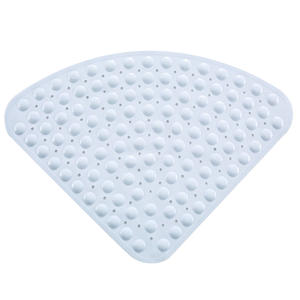 Alfombrilla de Baño de PVC Personalizada en Forma de Abanico, Alfombrilla Antideslizante Triangular para Bañera, Alfombra de Spa para Adultos y Niños, Alfombrilla de Ducha con Ventosas - Product Image 1