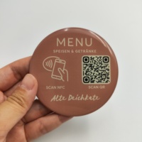 Individueller Druck Yelp Überprüfung Epoxidhäuser NFC-Smart Card Epoxidhäuser PVC-Karte mit Chip NTAG215 für Online-Verkäufer