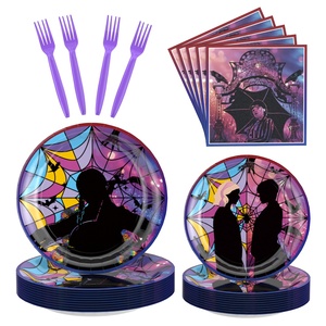 Assiettes en papier boules disco, décorations de fête, ensembles de vaisselle jetable pour fêtes et anniversaires, inspirés des années 70 - Product Image 6