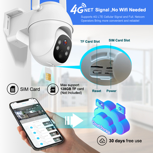 Caméra <span class=keywords><strong>de</strong></span> sécurité solaire 4G PTZ 360° <span class=keywords><strong>avec</strong></span> détection <span class=keywords><strong>de</strong></span> <span class=keywords><strong>mouvement</strong></span> vidéo personnalisable, suivi automatique et détection humanoï<span class=keywords><strong>de</strong></span> IA - Product Image 4
