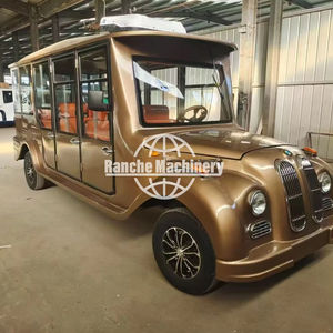 Vehículos Eléctricos Rojos con Aire Acondicionado, Carrito de Golf Turístico, Auto Eléctrico Retro Clásico, Auto Clásico Eléctrico Homologado para Circular por la Calle - Product Image 1